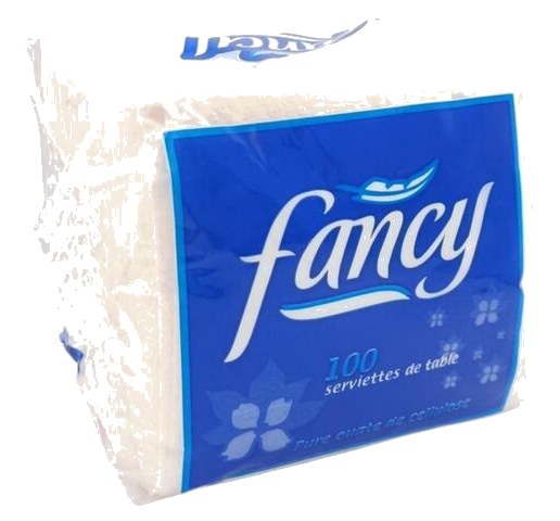 Serviette de Table Blanc Fancy 100 unités