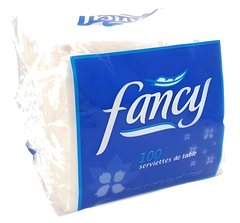 Serviette de Table Blanc Fancy 100 unités