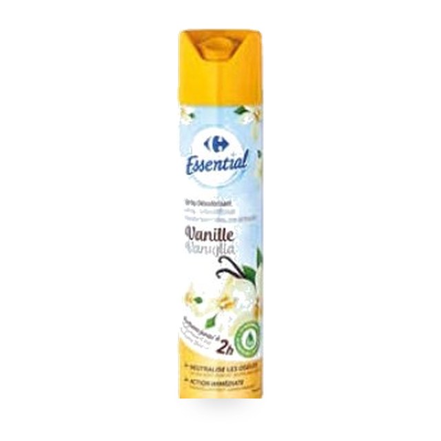 Désodorisant aérosol parfum fleur vanille Carrefour 300ml