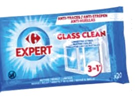 J m ngeues pour vitre Expert Glass Clean 3en1 Carrefour 20 unités