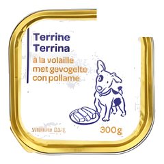 Terrine à la volaille pour chien adulte Carrefour