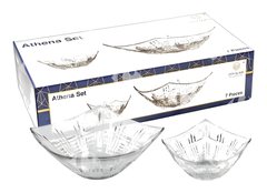 Service Saladier En Verre Athena 7 pièces