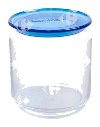 Bocal Hermétique en Verre avec Couvercle Bleu Luminarc 0,75L