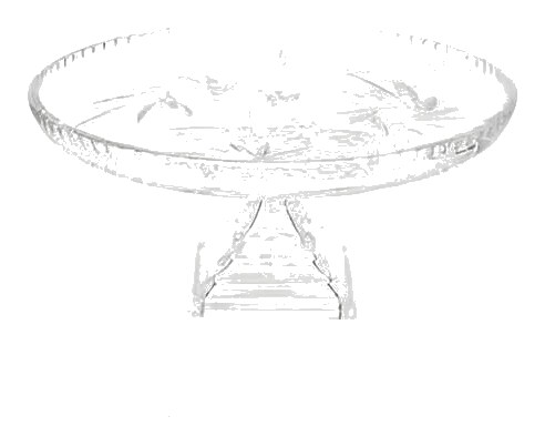 Porte Gâteaux à Pied en Verre Transparent Lisa Mori 29cm