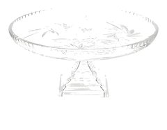 Porte Gâteaux à Pied en Verre Transparent Lisa Mori 29cm