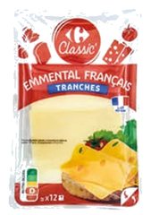 ù Fromage Emmental en tranches x10 Carrefour