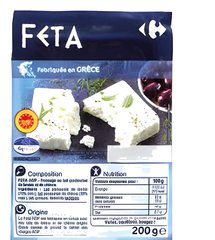 e Fromaèè Feta grecque Carrefour 200 g