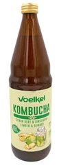 Kombucha Gingembre Citron Bio Voelkel 75 cl