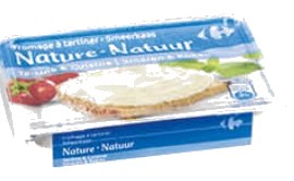 e Fromage à tartiner nature Carrefour 150g