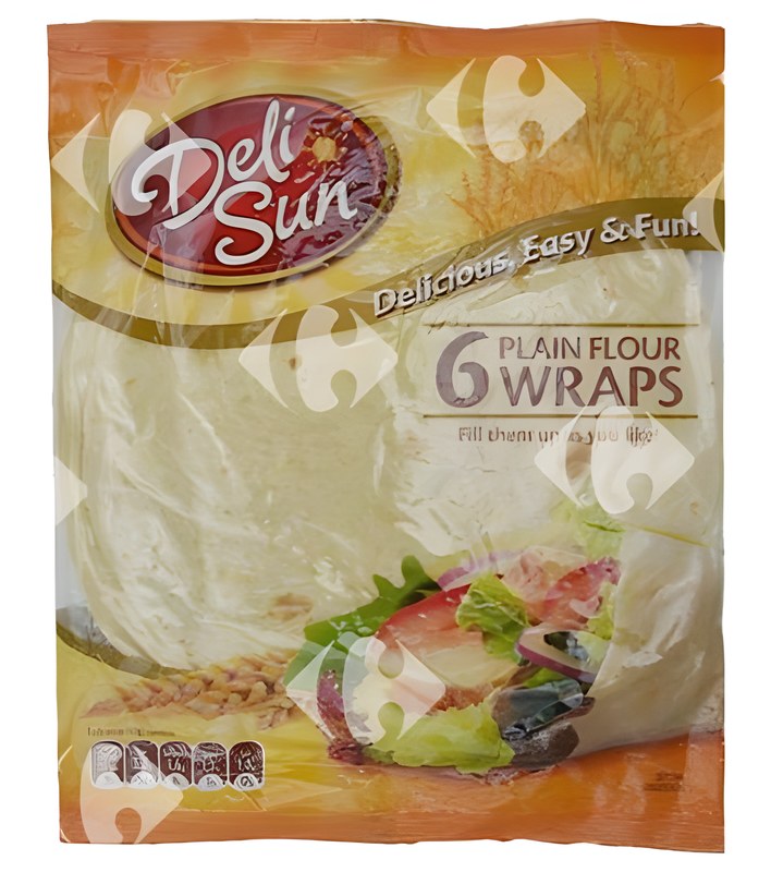 Wraps de Farine de Blé Deli Sun 360 g 6 feuilles