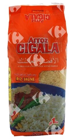 Riz Jaune Étuvé Cigala 1kg