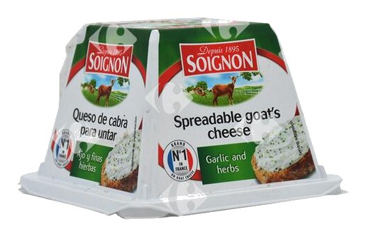 Fromage de Chèvre à Tartiner Ail et Fines Herbes Pyramide Soignon 140 g