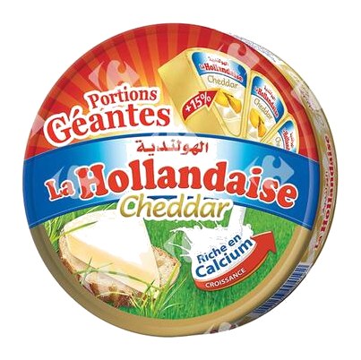 Fromage Fondu Goût Cheddar La Hollandaise 16 unités