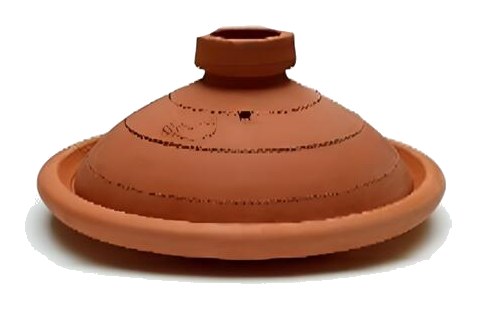 Tajine Rond Terre Cuite Rouge N°1