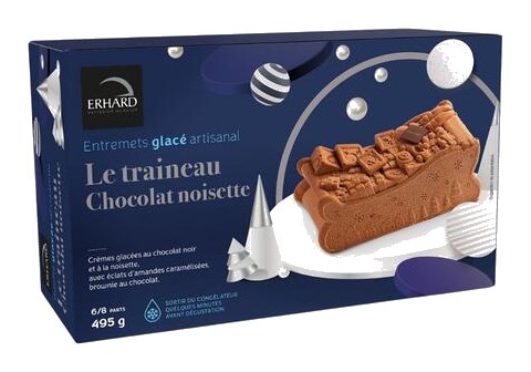 Gateau Glace Choco Noisette Erhard 495 g