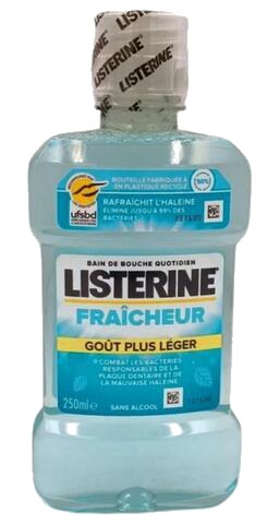 Bain de Bouche Sans Alcool Menthe Douce Listerine 250 ml