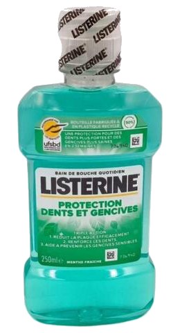 Bain de Bouche Protection Dents et Gencives Listerine 250 ml