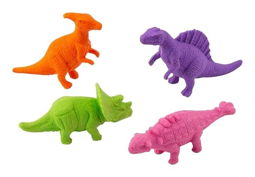 Pack 4 Moules Sable Dinosaure 10x12x14 cm