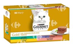 Terrines pour Chats 4 Saveurs Gold Gourmet 4x85 g