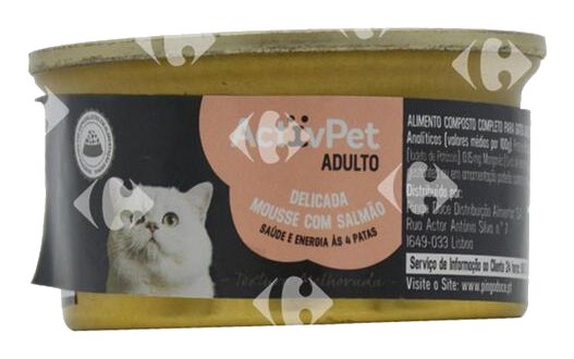 Mousse pour Chat Gourmet Saumon Activpet 85g
