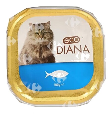 Pâté pour Chat au Poisson Éco Diana 100g