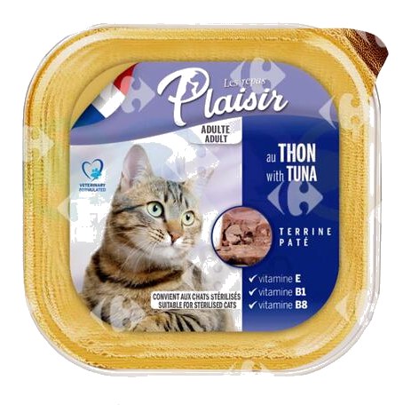 Pâtée Chat Adulte Thon Plaisir 100g