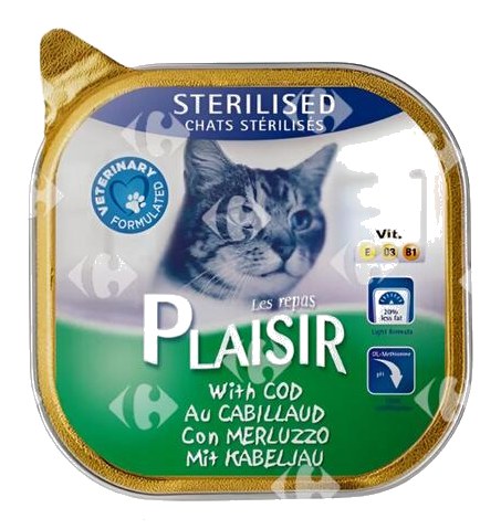 Pâtée Chat Stérilisé Poisson Maurue Plaisir 100g
