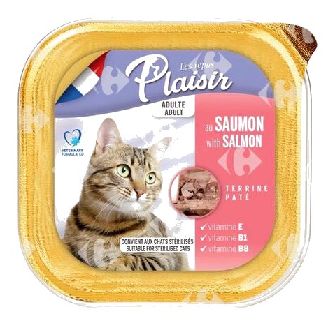 Pâtée Chat Adulte Saumon Plaisir 100g