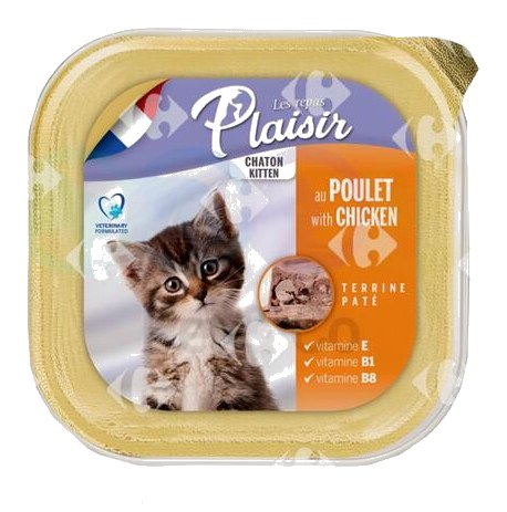Pâtée Chat Poulet et Lait Plaisir 100g