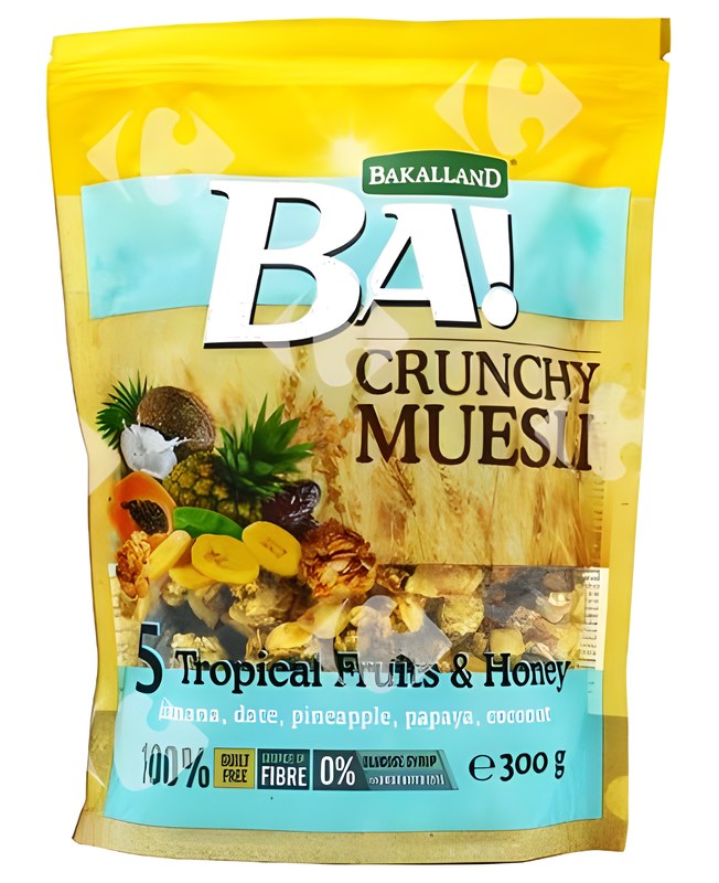 Muesli Crunchy Fruits Tropicaux Ba 300 g