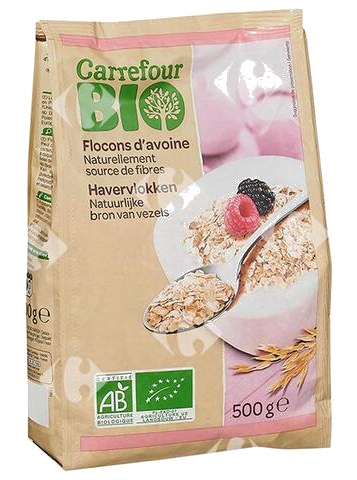 Flocons d'Avoine Carrefour Bio 500 g