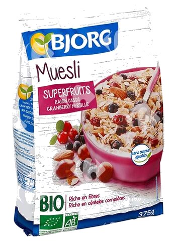 Muesli aux Superfruits Bio Bjorg 375 g