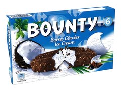 Barres Glacées Bounty 6 pièces 300 ml