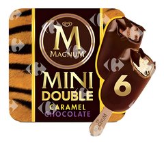 Pack Mini Bâtonnets Glacés Chocolat Caramel Magnum 6x60 ml