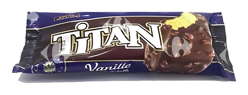 Bâtonnet de Glace Vanille, Chocolat & Amande Titan 120 ml