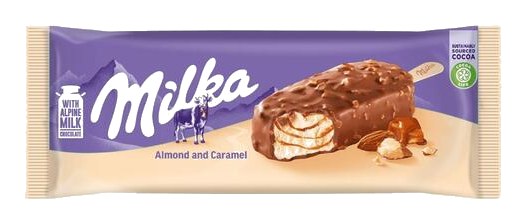 Bâtonnet Glace Amande Caramel Milka 110ml